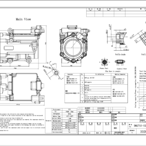 Rencool MD27A3 540 V electric compressor technical drawing
